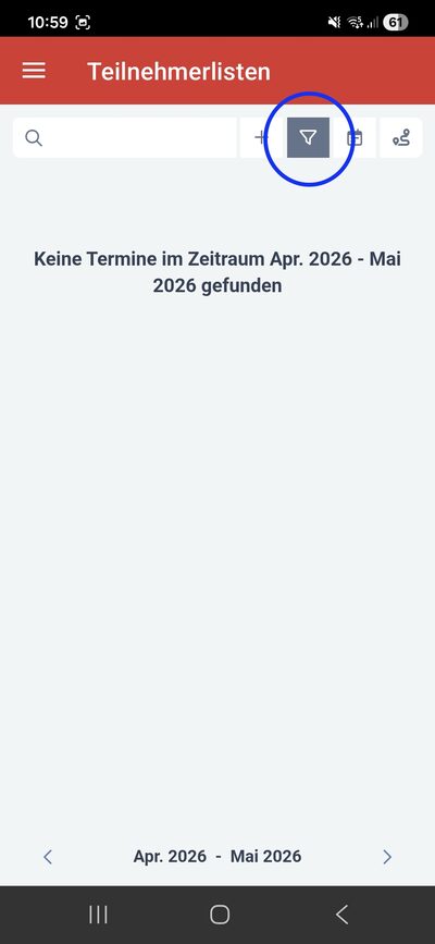 Schritt 2 Filter-Symbol in der Teilnehmerliste